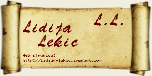 Lidija Lekić vizit kartica